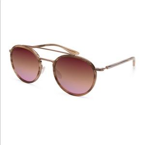 barton perreira justice sunglasses rose gold/horn